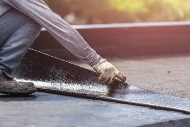 Professional Basement Waterproofing technician working in Hamler, OH